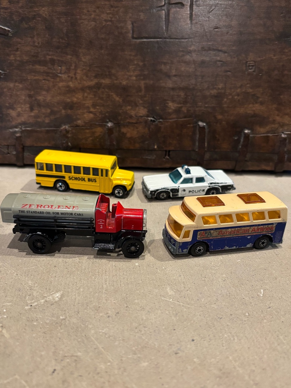 Vintage Lot of 4 Die-Cast Metal Cars
